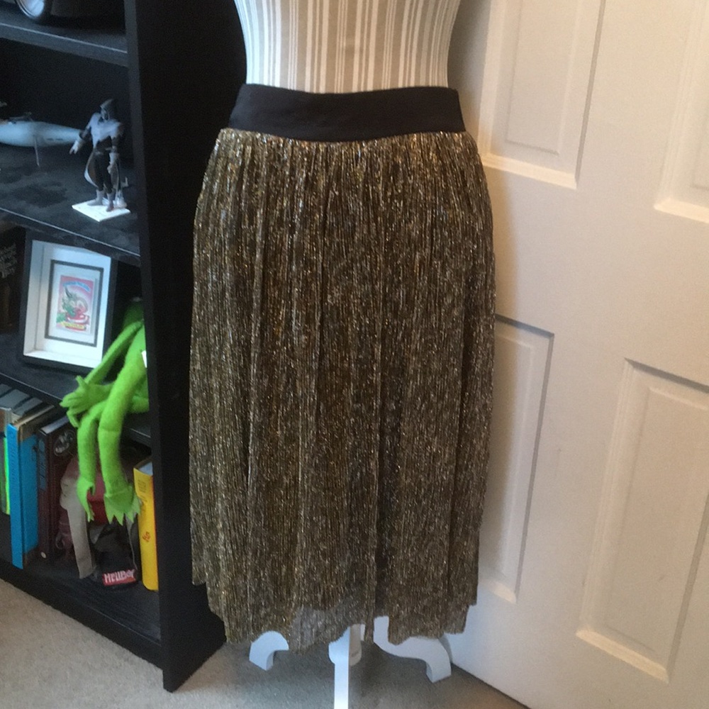 Gold and silver party skirt